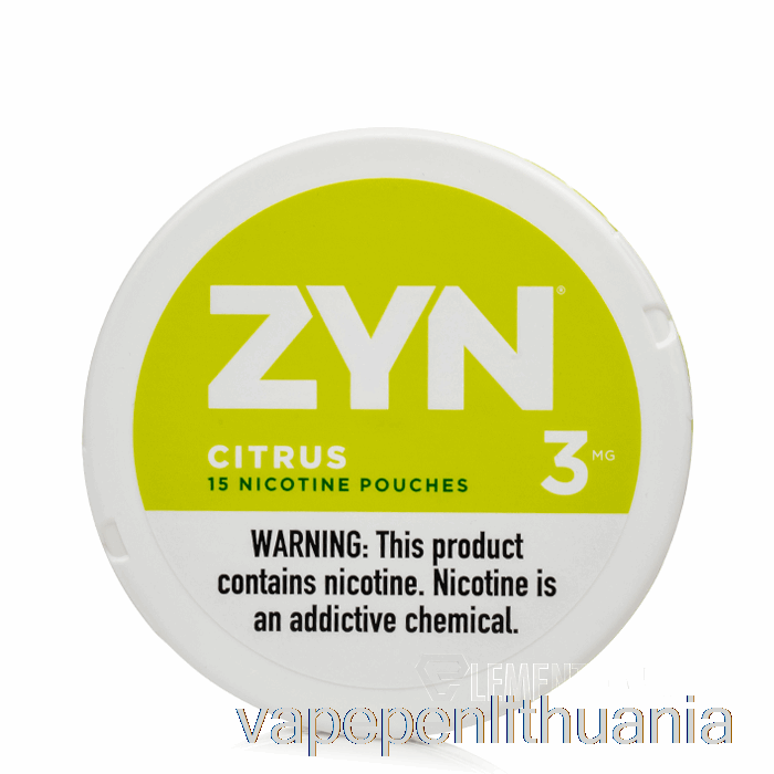 Zyn Nikotino Maišeliai – Citrusinių Vaisių 3mg Vape Skystis